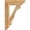 Ekena Millwork Balboa Slat Rough Sawn Bracket w/ Offset Brace, Western Red Cedar, 8"W x 26"D x 38"H BKT0806X26X38BOA06RWR - alternate 3